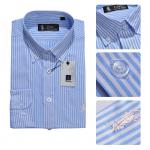 ralph laure hommes mode chemises manches longues 2013 polo france coton rayures caine cyan